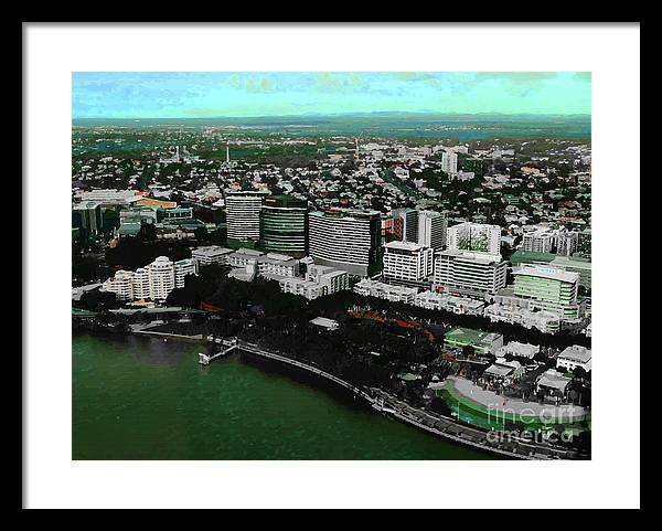 Southbank Brisbane view - Framed Print