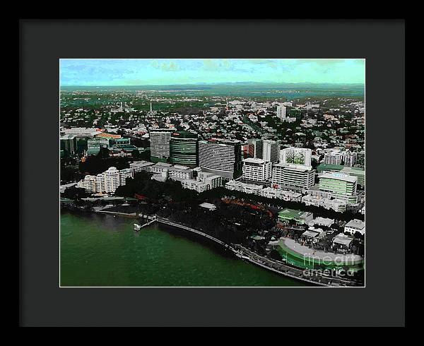 Southbank Brisbane view - Framed Print