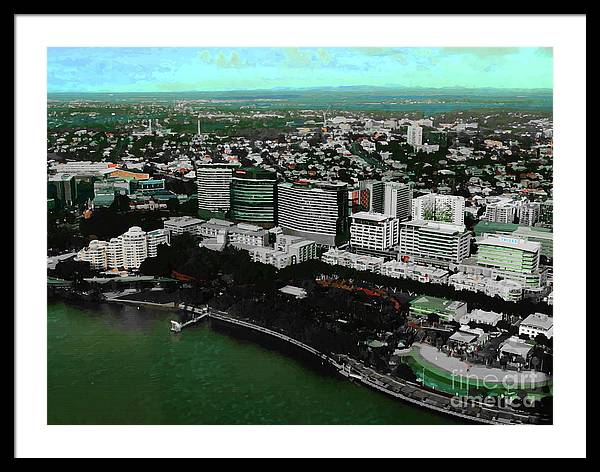 Southbank Brisbane view - Framed Print