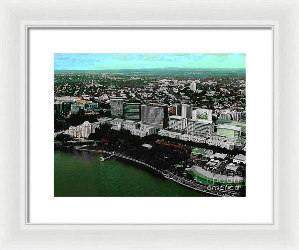 Southbank Brisbane view - Framed Print