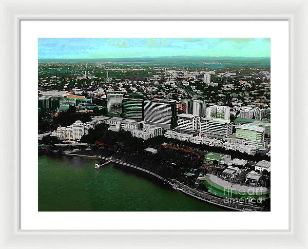 Southbank Brisbane view - Framed Print