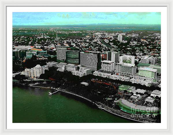 Southbank Brisbane view - Framed Print