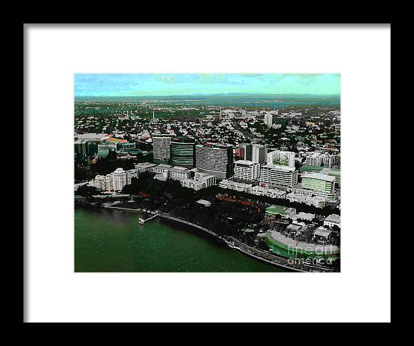 Southbank Brisbane view - Framed Print