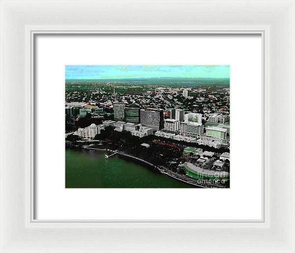 Southbank Brisbane view - Framed Print