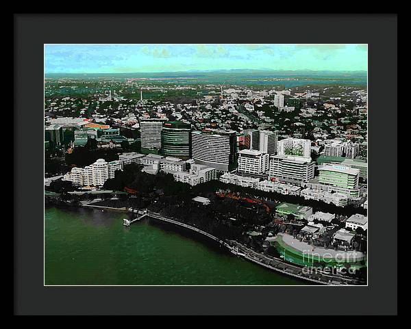 Southbank Brisbane view - Framed Print