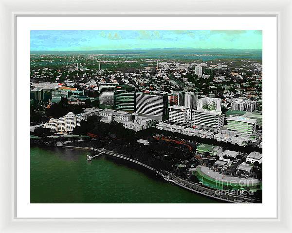 Southbank Brisbane view - Framed Print