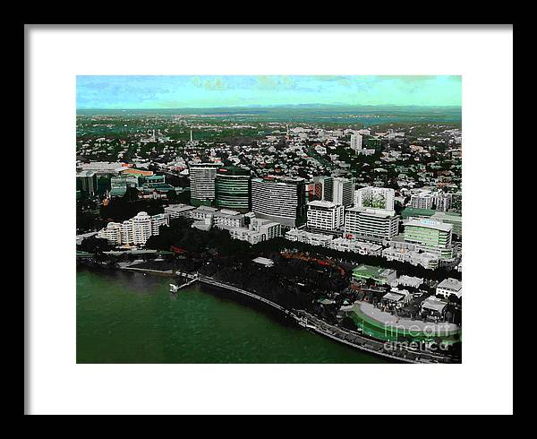 Southbank Brisbane view - Framed Print