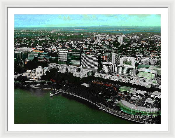 Southbank Brisbane view - Framed Print