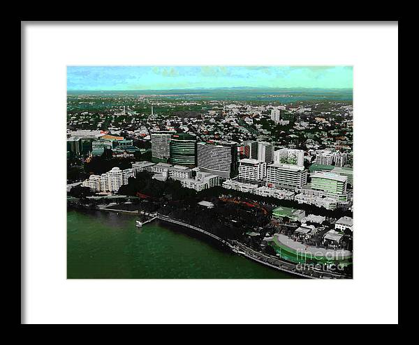 Southbank Brisbane view - Framed Print