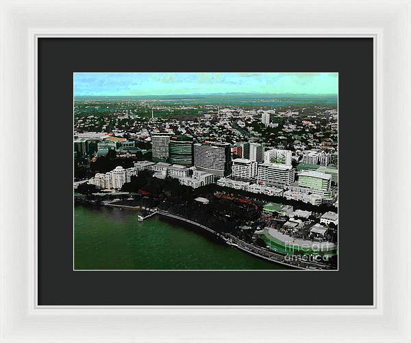 Southbank Brisbane view - Framed Print