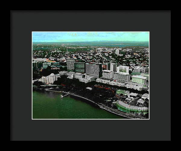 Southbank Brisbane view - Framed Print