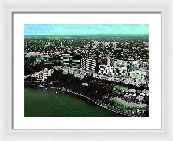 Southbank Brisbane view - Framed Print