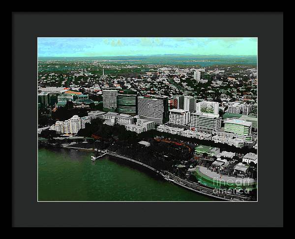 Southbank Brisbane view - Framed Print