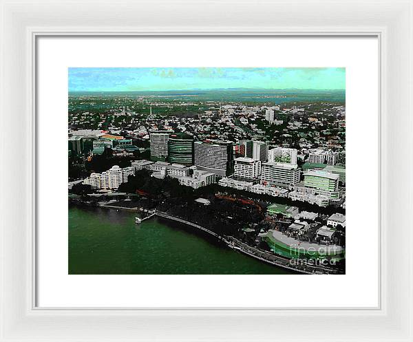 Southbank Brisbane view - Framed Print