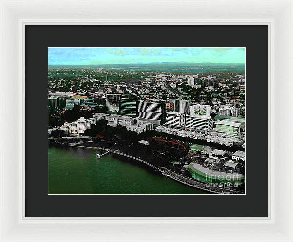 Southbank Brisbane view - Framed Print