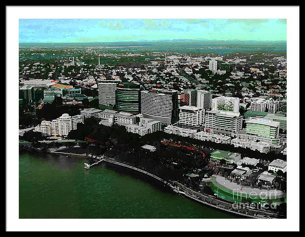 Southbank Brisbane view - Framed Print