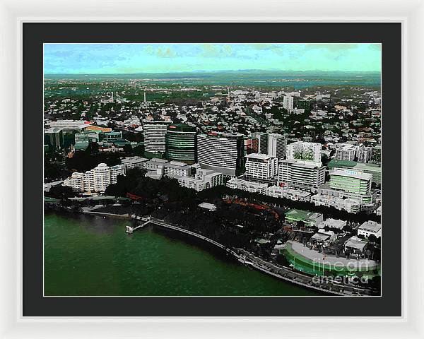 Southbank Brisbane view - Framed Print