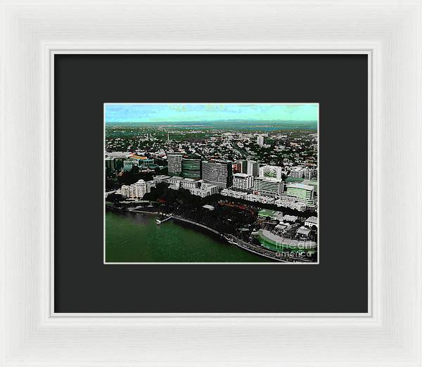 Southbank Brisbane view - Framed Print