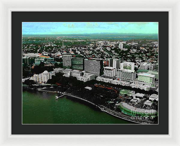 Southbank Brisbane view - Framed Print