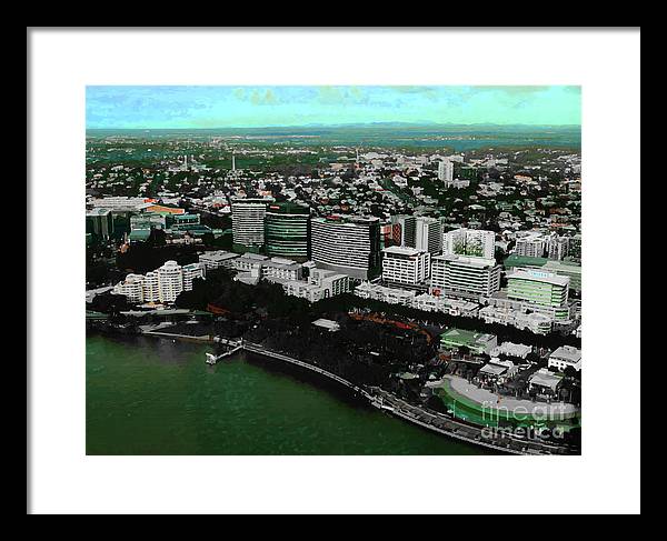 Southbank Brisbane view - Framed Print