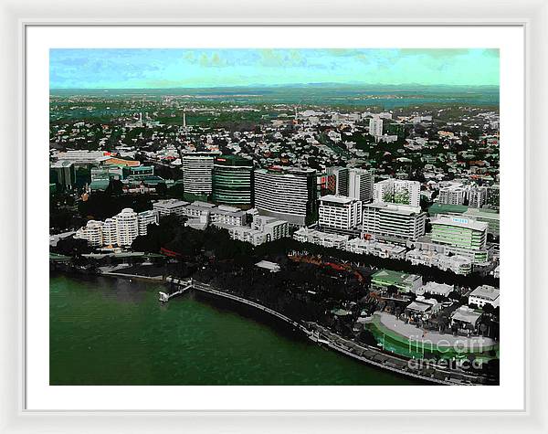 Southbank Brisbane view - Framed Print